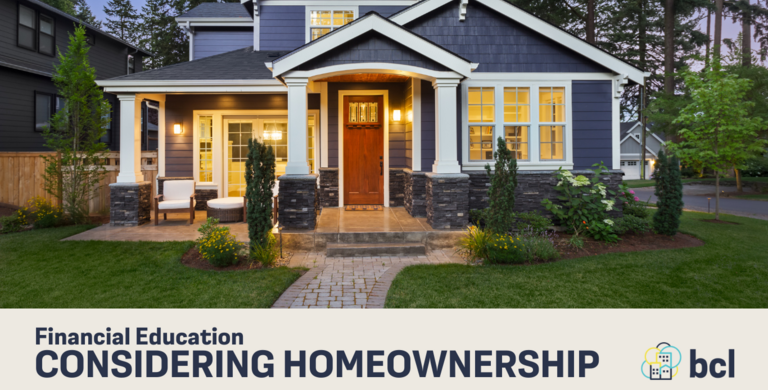Financial Education: Considering Homeownership